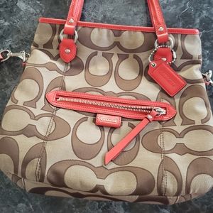 Coach Purse Shoulder Bag Orange